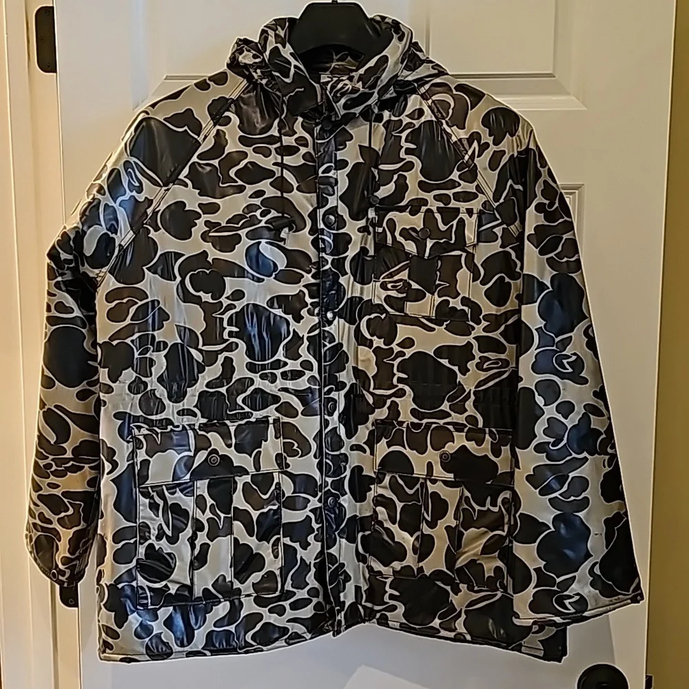 Duck Bay Camouflage Rain Jacket with hood, L - Picture 1 of 5